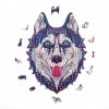 Puzzle Drewniane WESOŁY HUSKY M